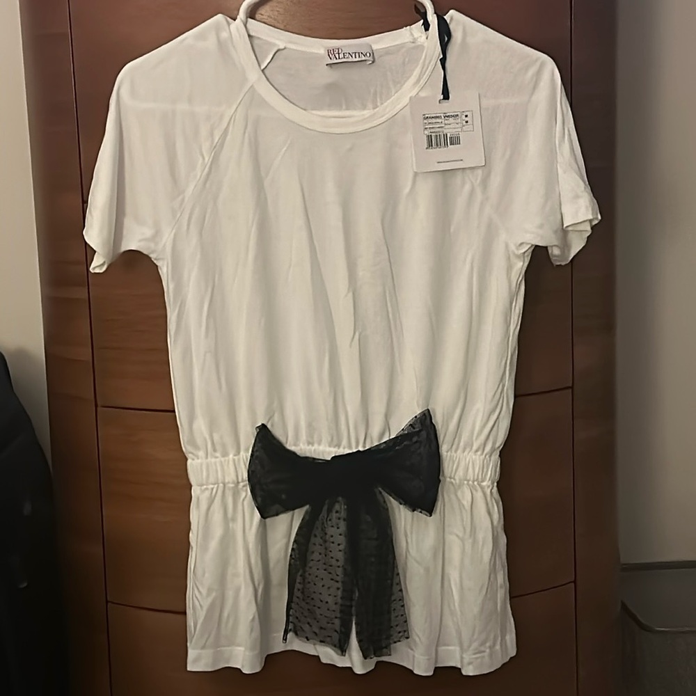 RED Valentino Tee Size M Bow at Waist